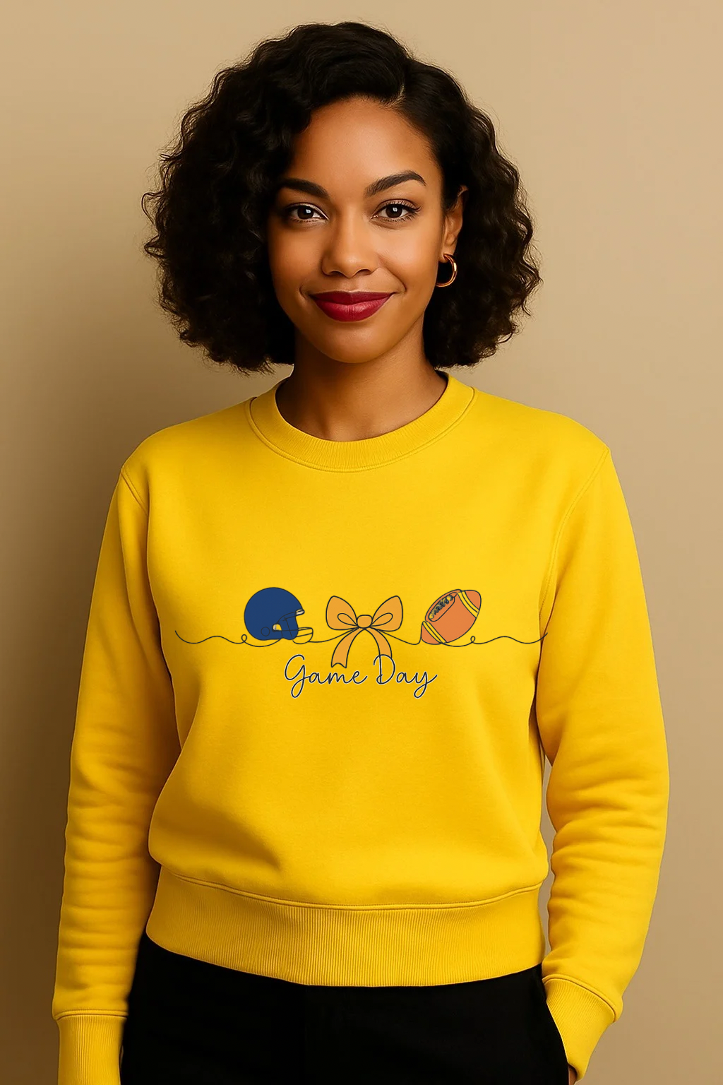 ShaRUN™ Exclusive Game Day Spirit Yellow Crewneck