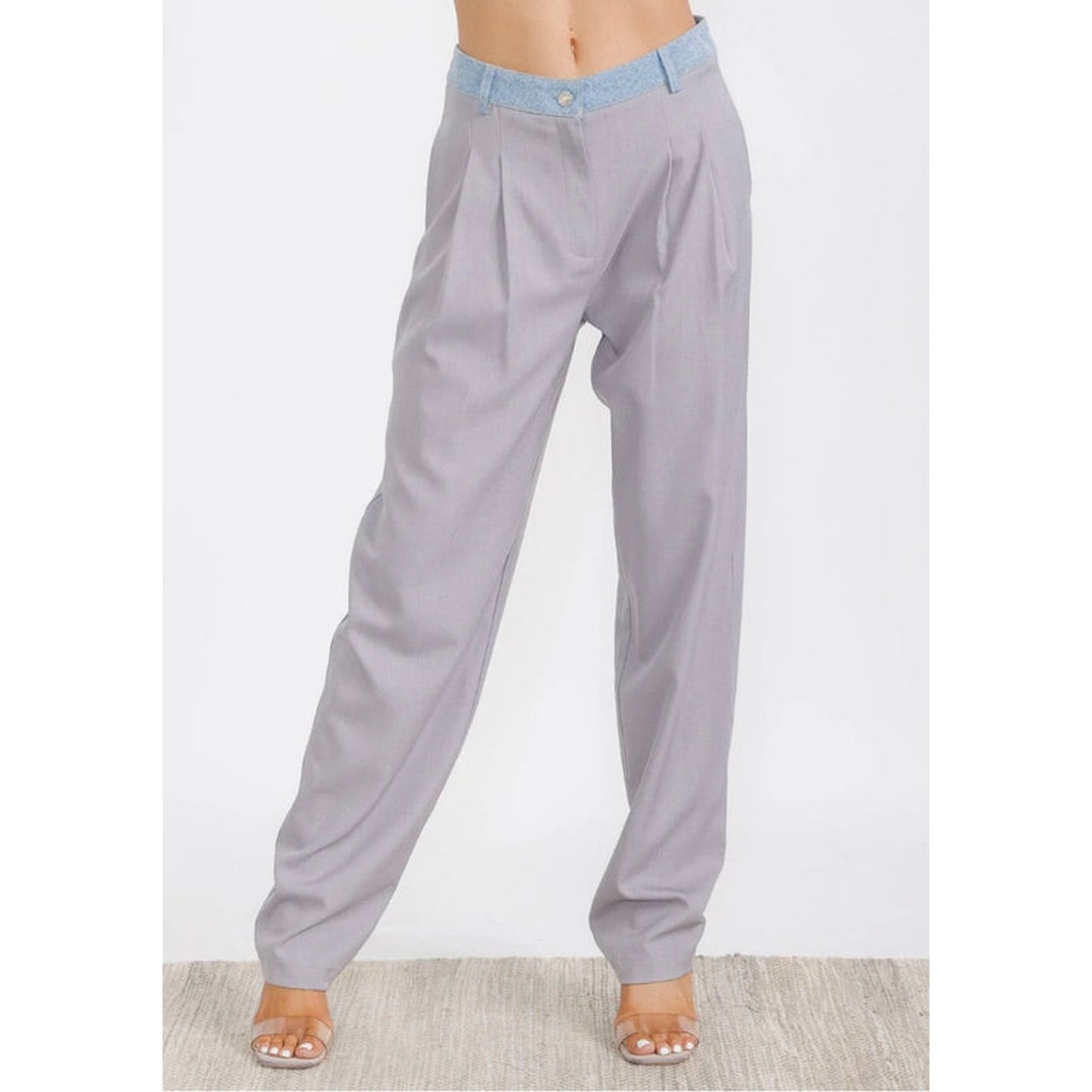 RUN THE LOOK PLEATED PANTS
