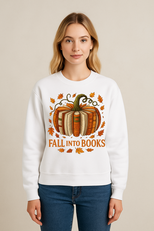 ShaRUN™ Exclusive Fall Into Books Pumpkin Crewneck